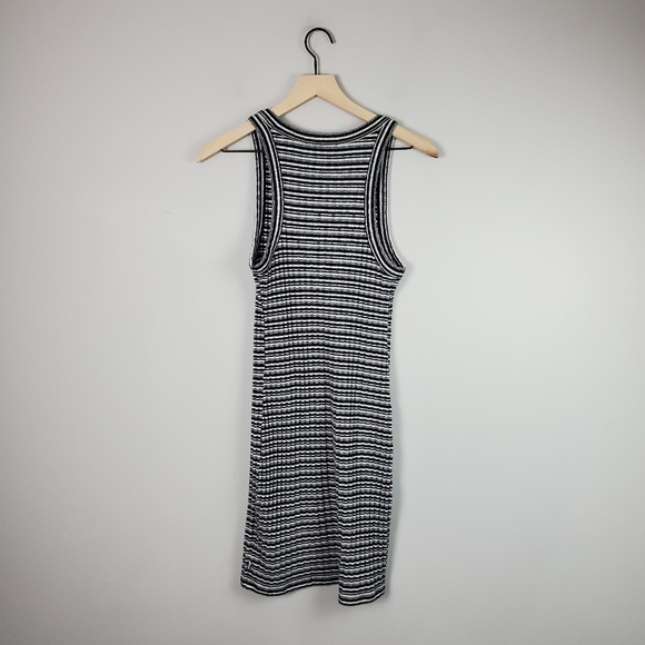 Vans Black White Striped High Neck Sleeveless Dress XS - Picture 7 of 7